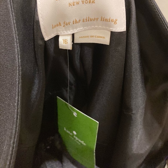 Kate Spade Black zipper front dress NEW WITH TAGS - Picture 5 of 6